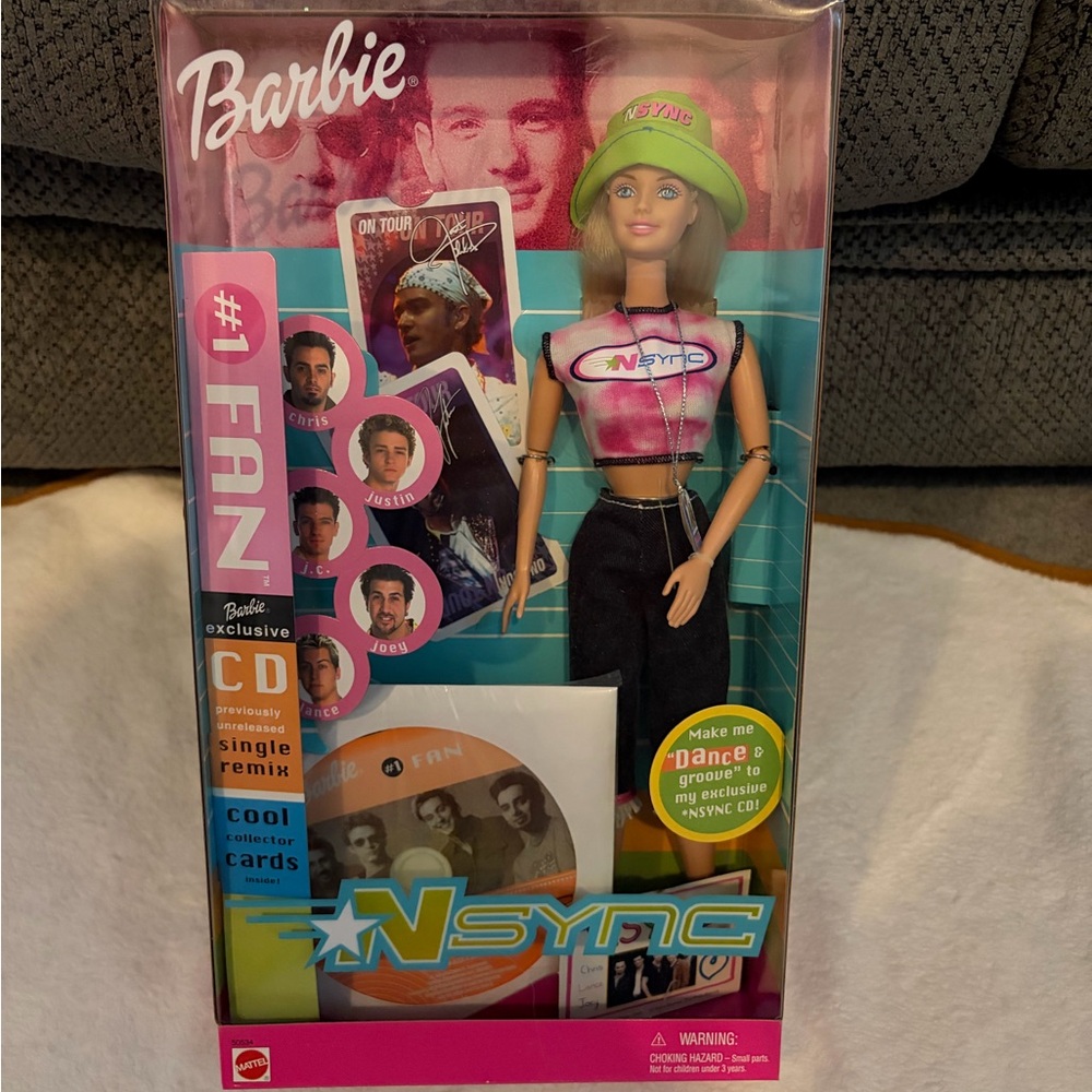 Mattel NSYNC #1 Fan Barbie Doll with CD and Collector Cards